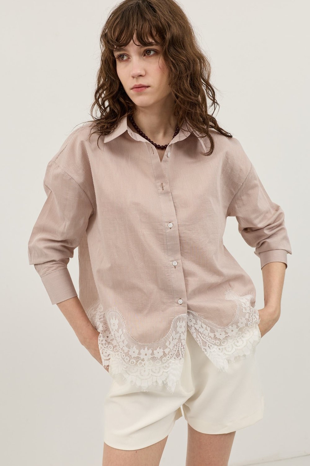 Blouse with Lace Details
