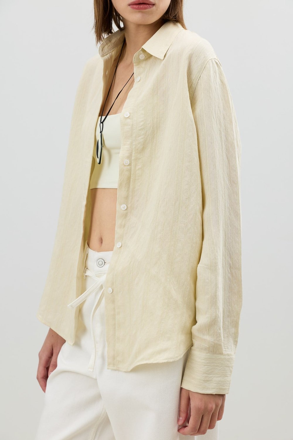 Womens Textured Blouse with Modal Blend