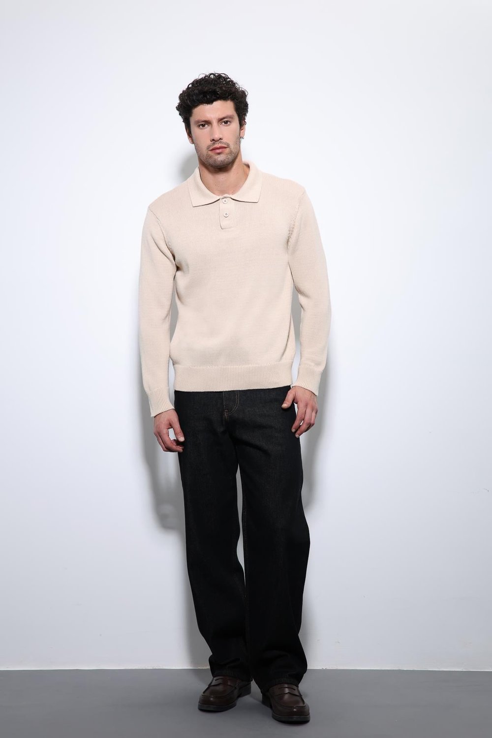 Antioch Bej Polo Yaka Basic Erkek Kazak