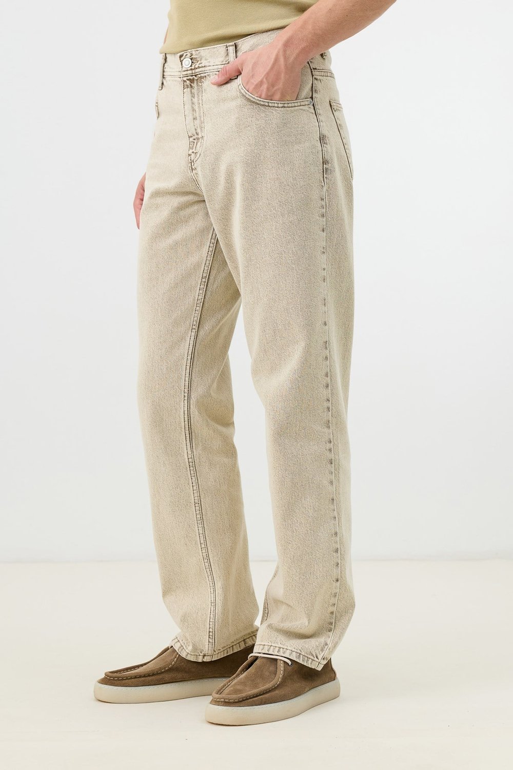 Antioch Bej Regular Fit Erkek Jean