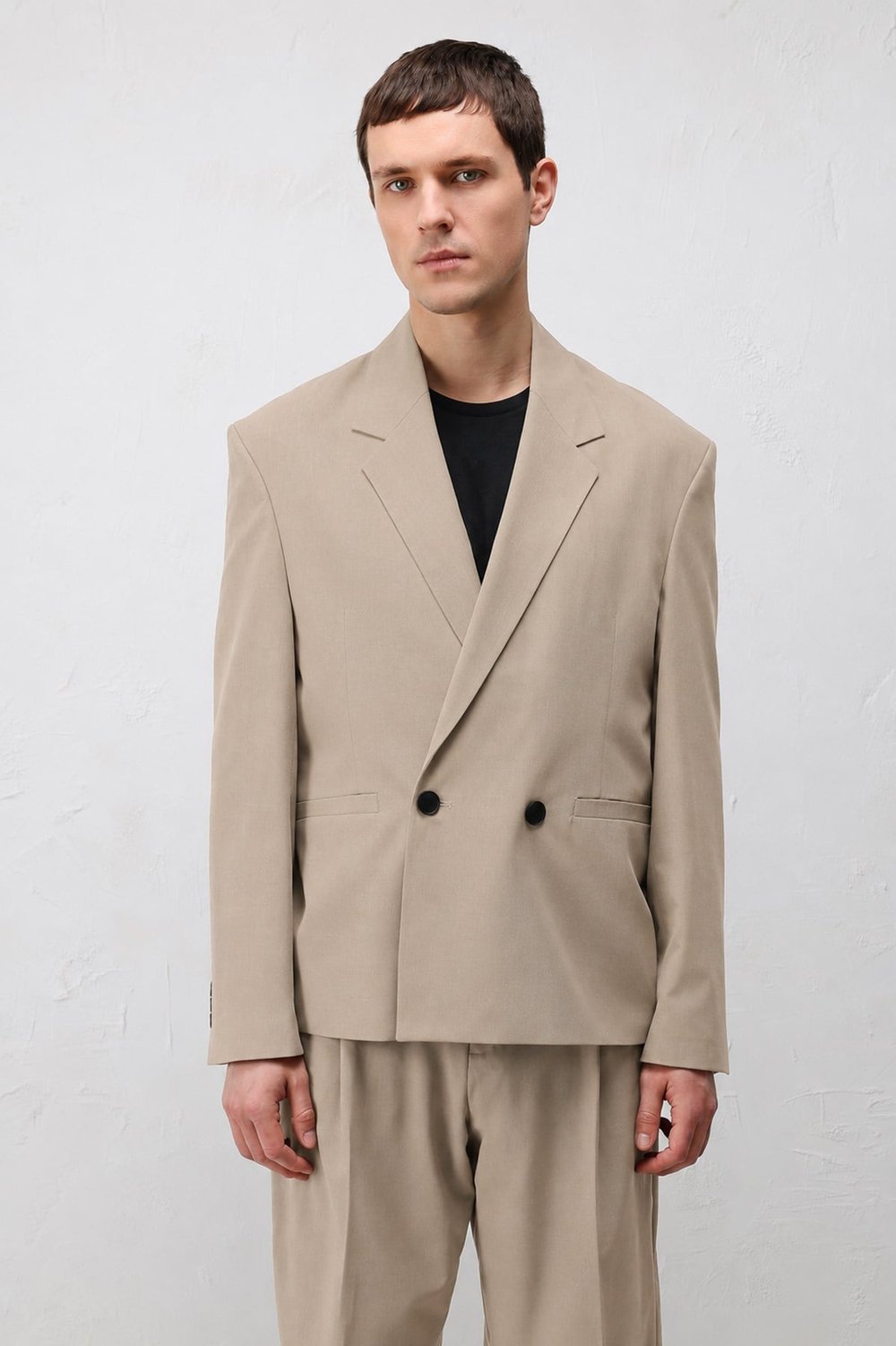 Antioch Bej Relaxed Fit Erkek Blazer Ceket