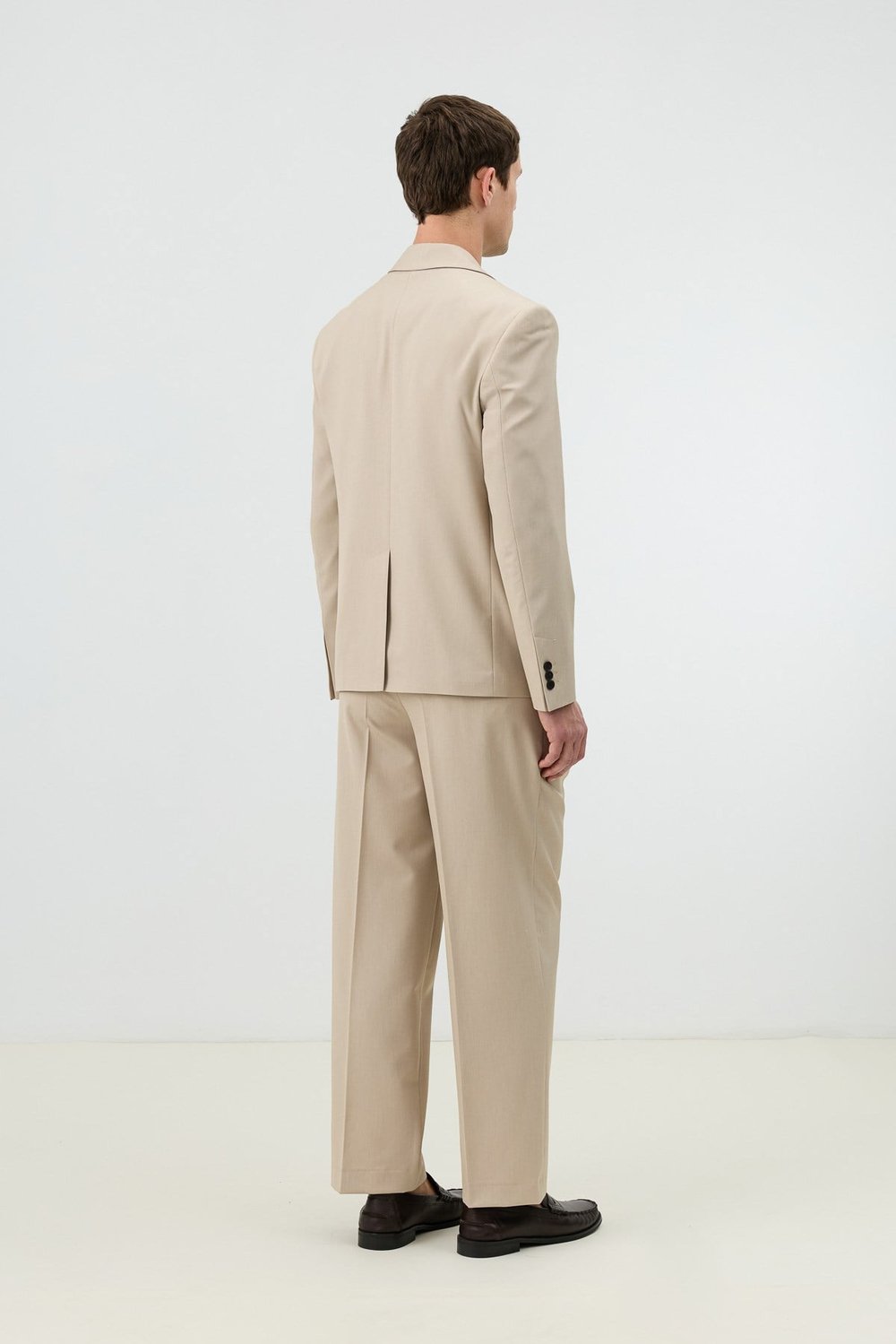 Relaxed-Fit Double-Breasted Mens Blazer