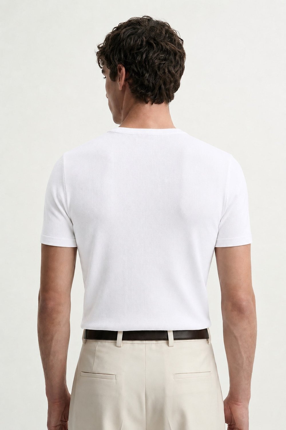 Antioch Beyaz Dokulu Erkek T-Shirt