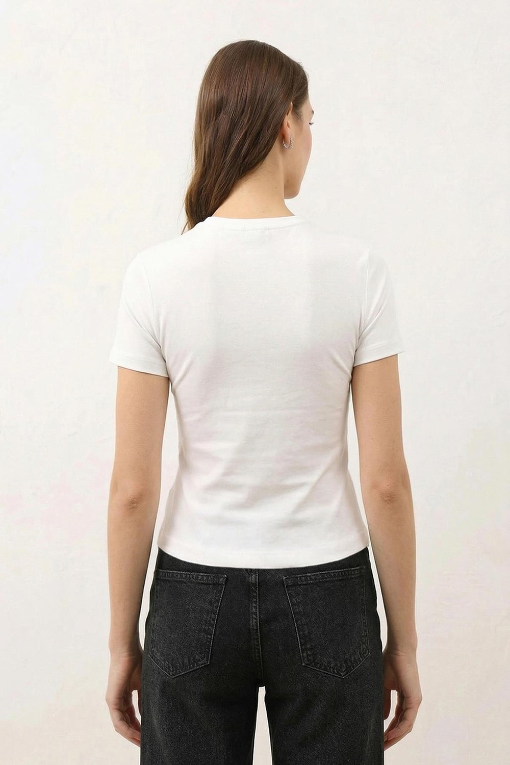 Antioch Beyaz Kadın Basic T-Shirt