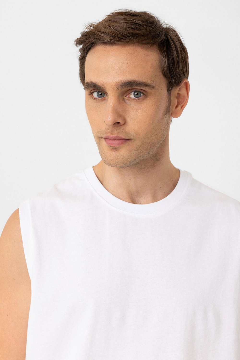 Relaxed Fit Mens Sleeveless T-Shirt