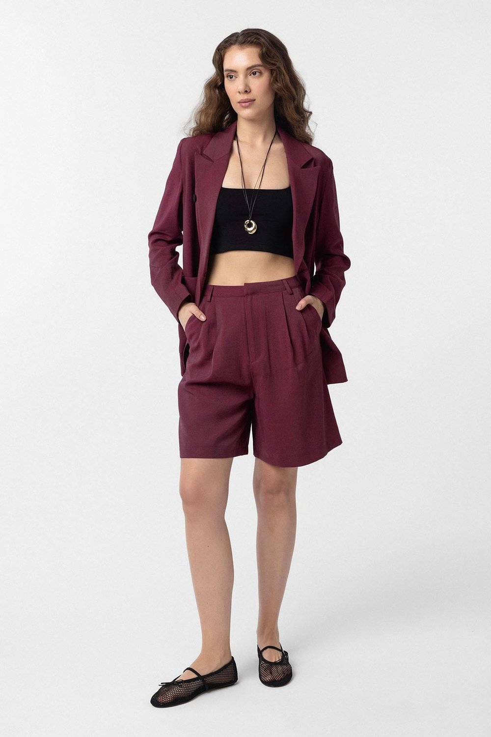 Womens Bermuda Shorts with Pockets