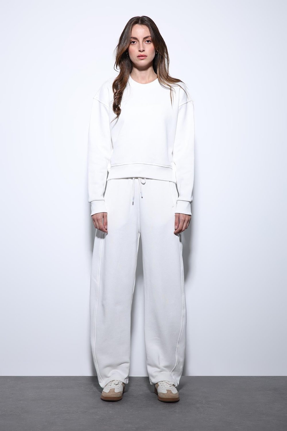 Antioch Ekru Basic Kadın Sweatshirt