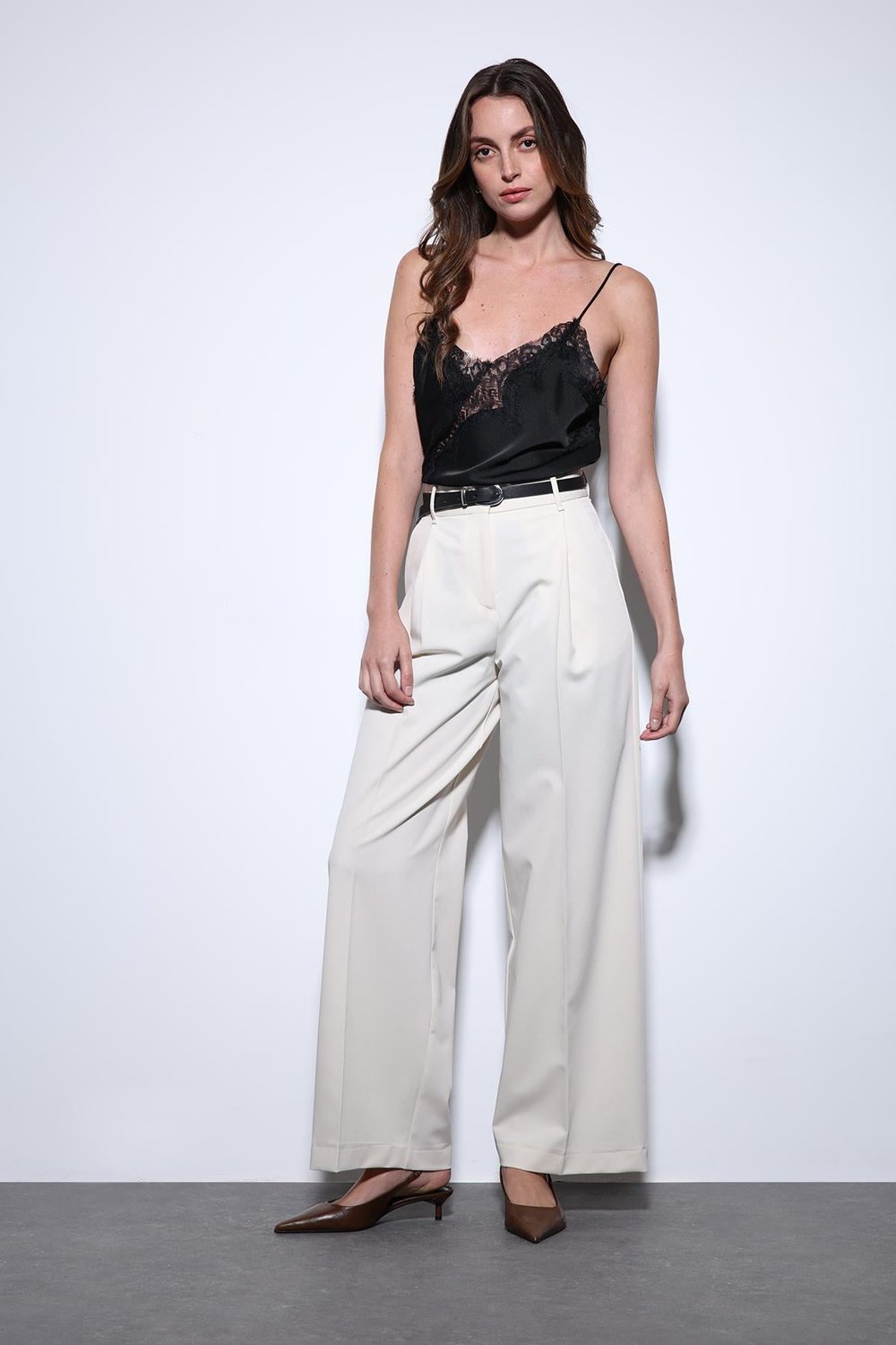 Wide-Leg Womens Pants