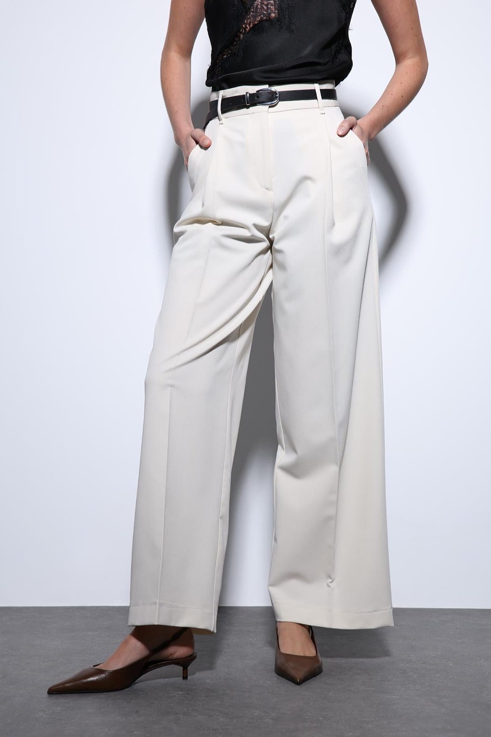 Wide-Leg Womens Pants
