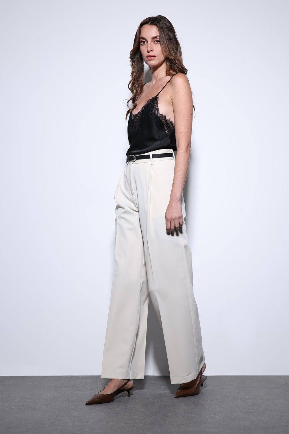 Wide-Leg Womens Pants