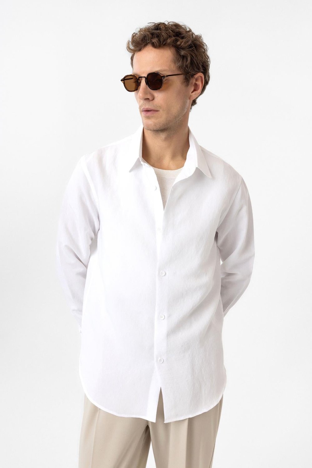 Relax Fit Modal Fabric Mens Shirt