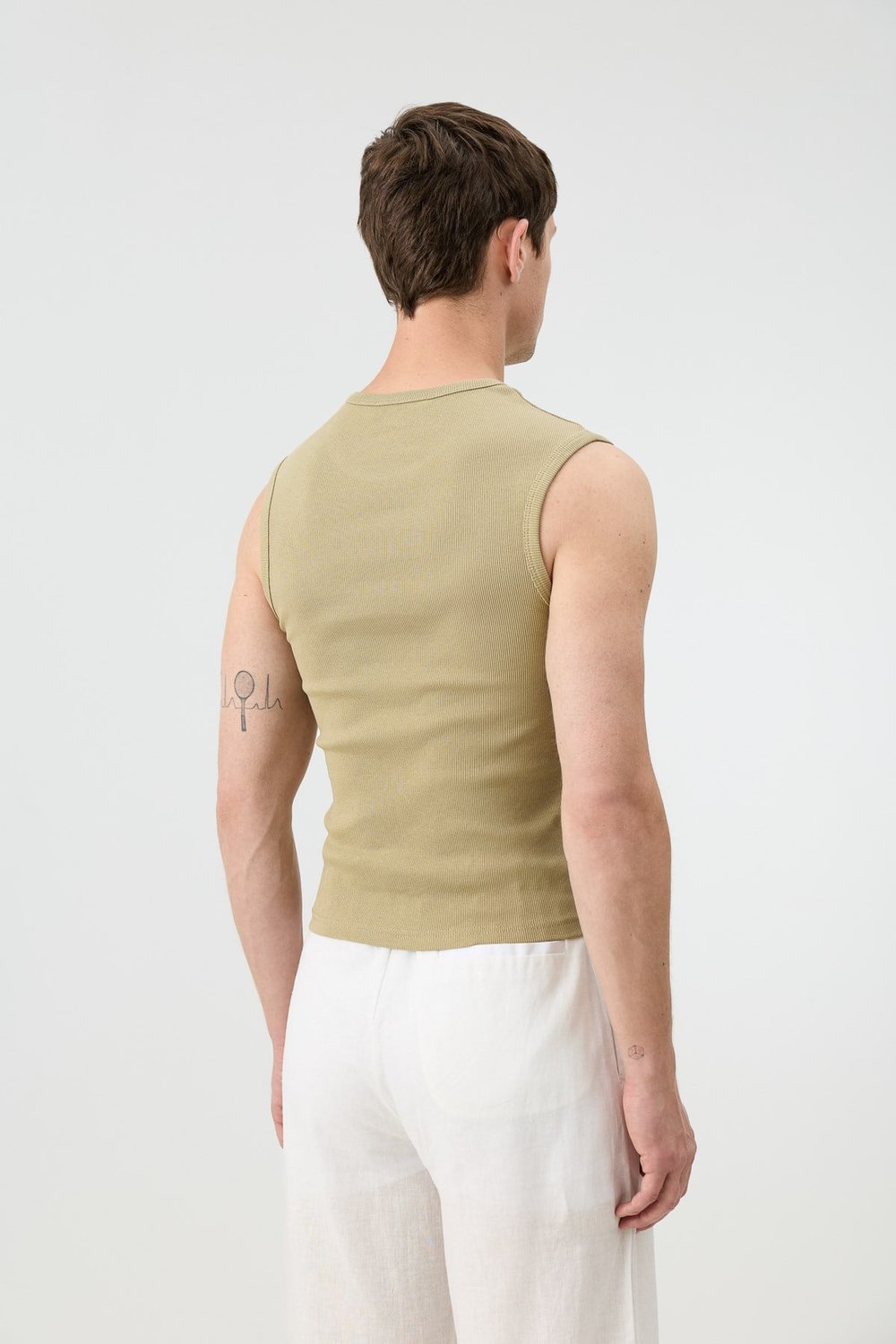 Cotton Sleeveless Mens T-Shirt