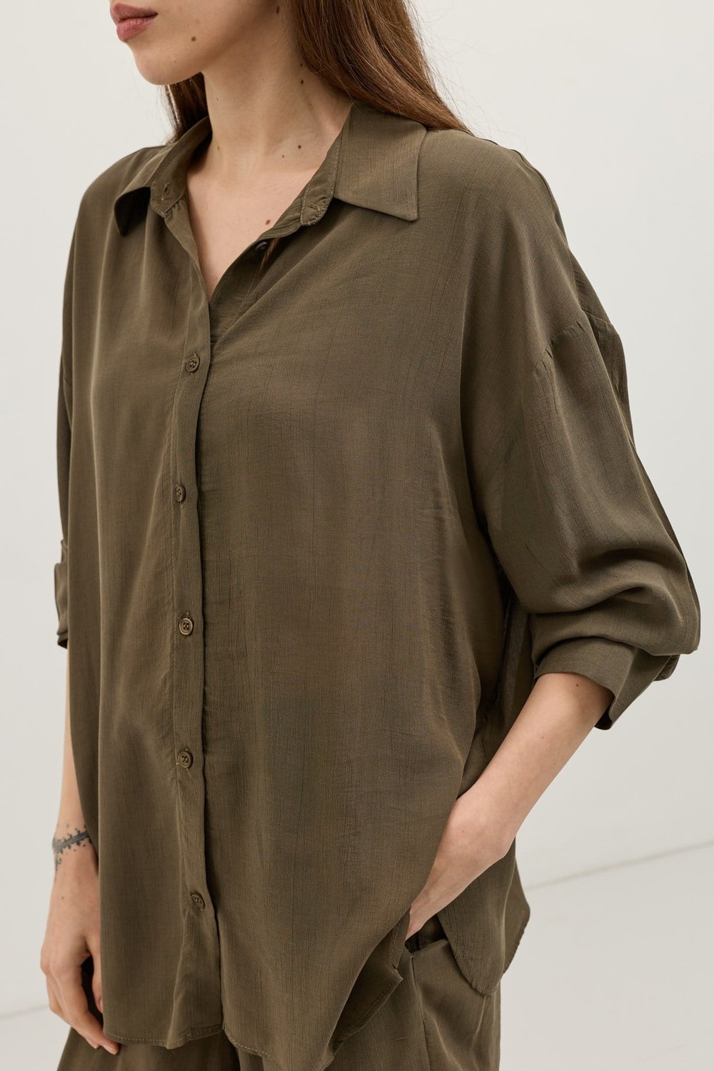 Relax Fit Lyocell Womens Shirt