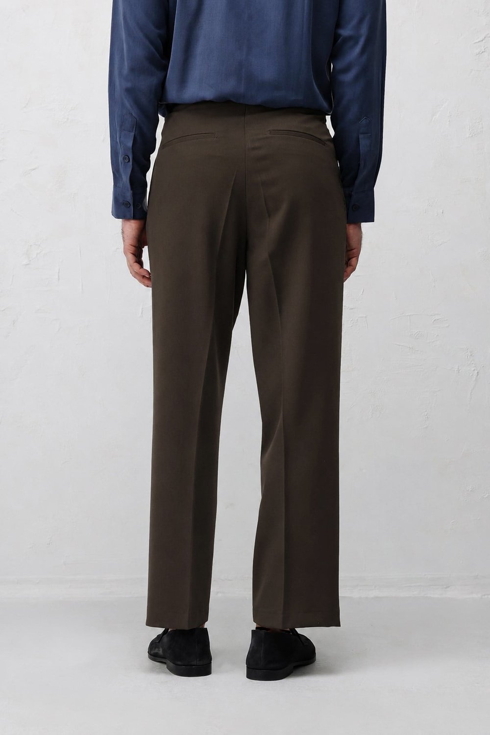 Antioch Kahve 1 Relax Fit Pilili Erkek Pantolon