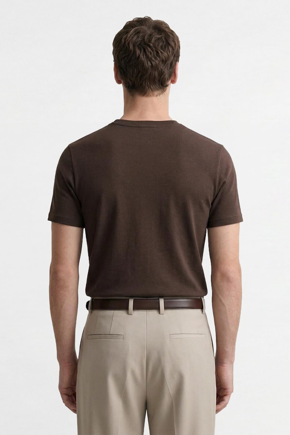Antioch Kahve Pamuklu Erkek T-Shirt