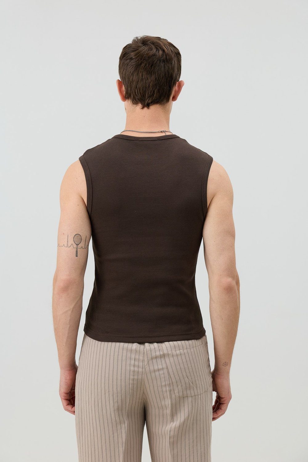 Cotton Sleeveless Mens T-Shirt