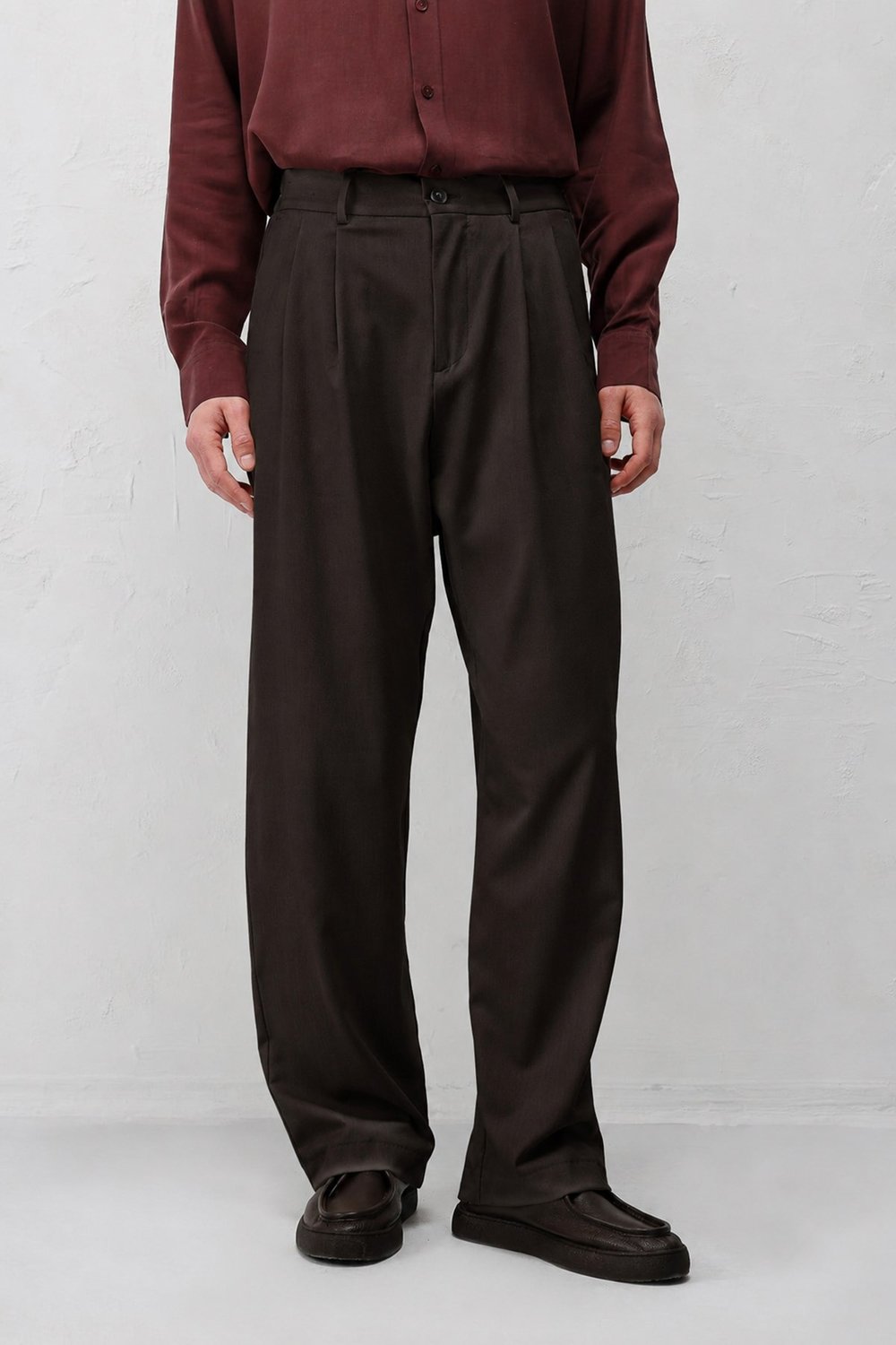 Antioch Kahve Relaxed Fit Erkek Pantolon
