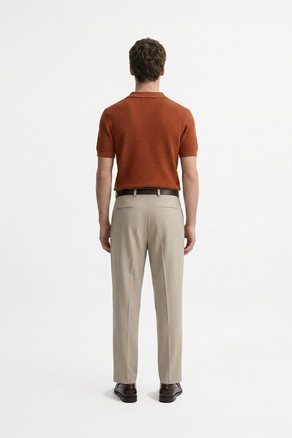 Antioch Kiremit Dokulu Polo Yaka Erkek T-Shirt