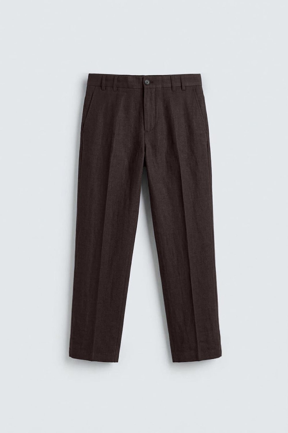 Antioch Koyu Kahve Lyocell Relaxed Fit Pileli Erkek Pantolon