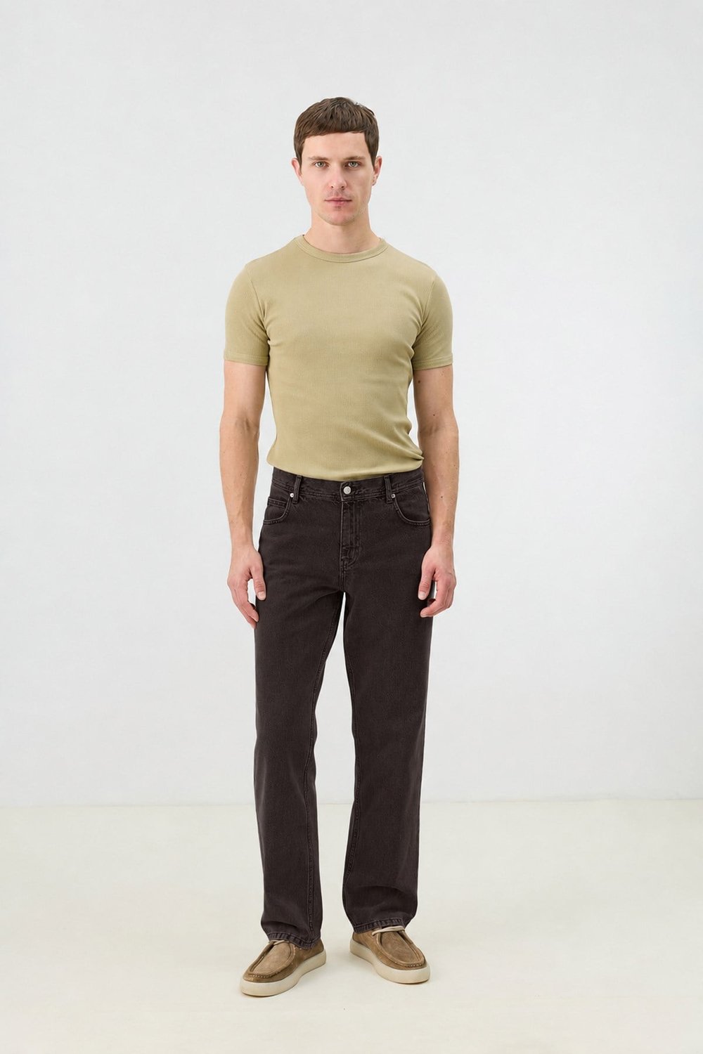 Antioch Koyu Kahve Regular Fit Erkek Jean