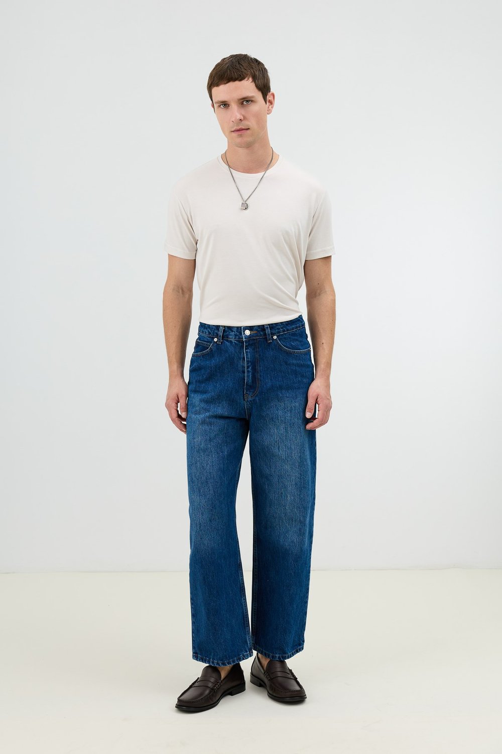 Antioch Koyu Mavi Relax Fit Erkek Jean
