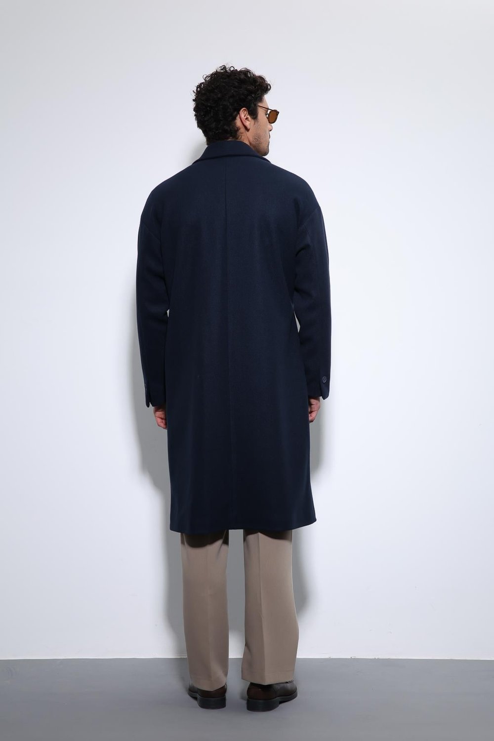 Belted Oversize Mens Coat