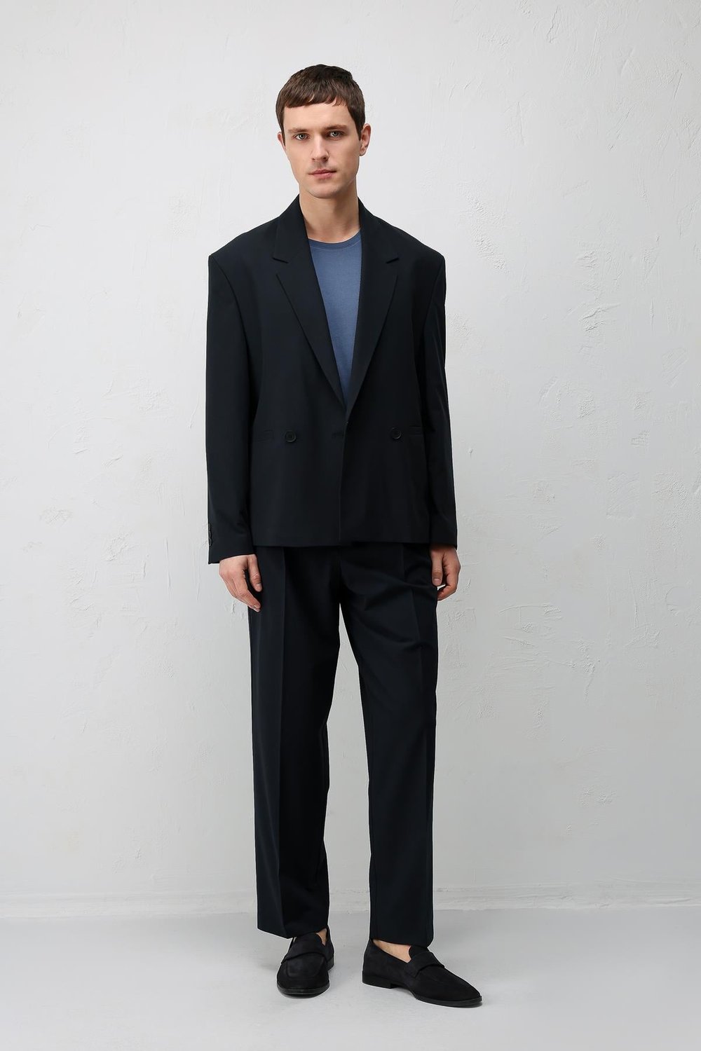 Antioch Lacivert Relaxed Fit Erkek Blazer Ceket