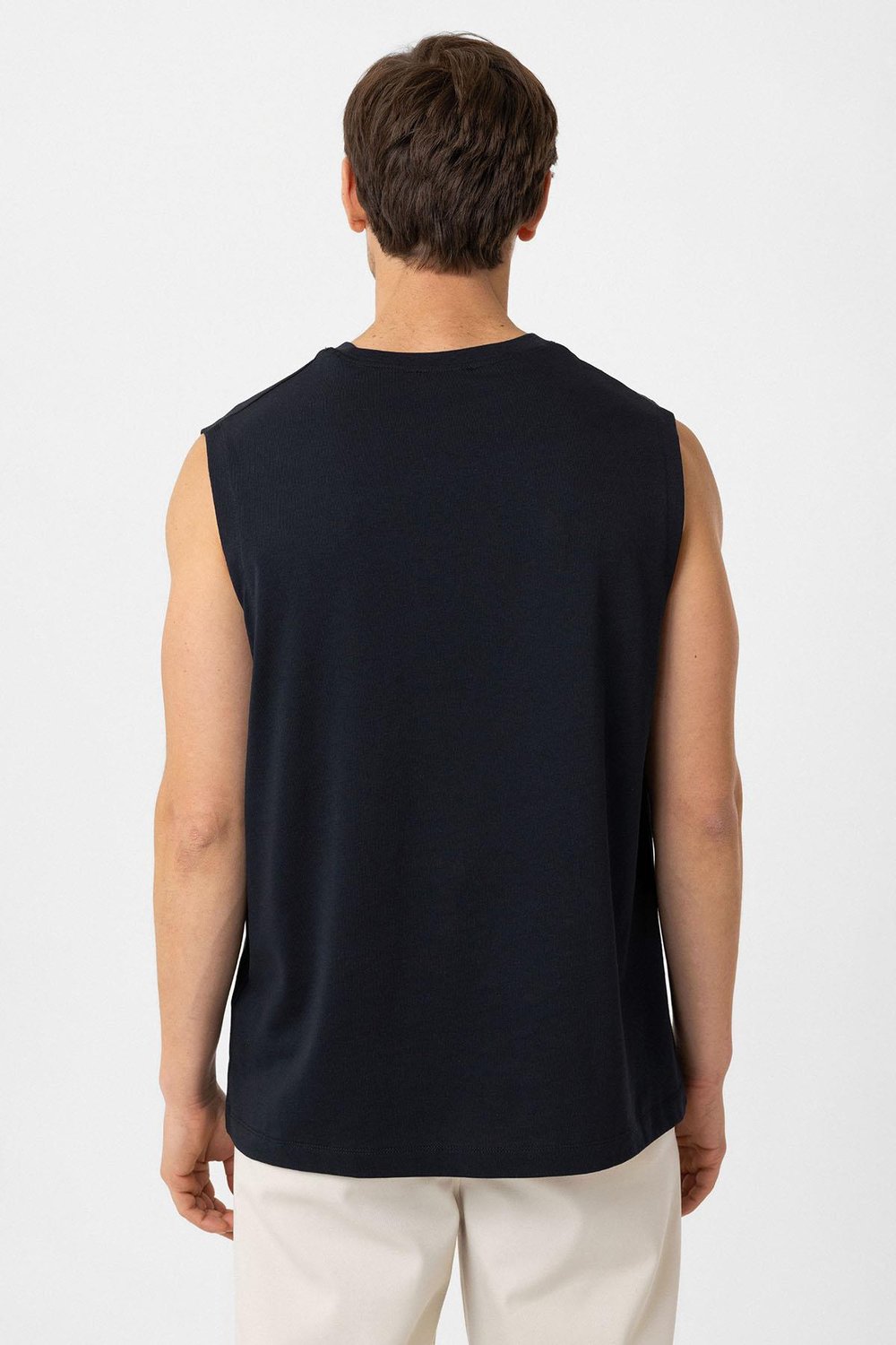 Relaxed Fit Mens Sleeveless T-Shirt