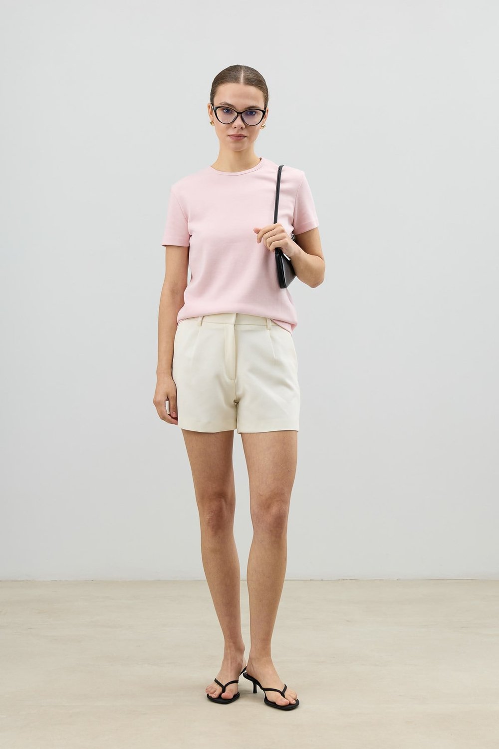 Antioch Pembe Basic Kadın T-Shirt