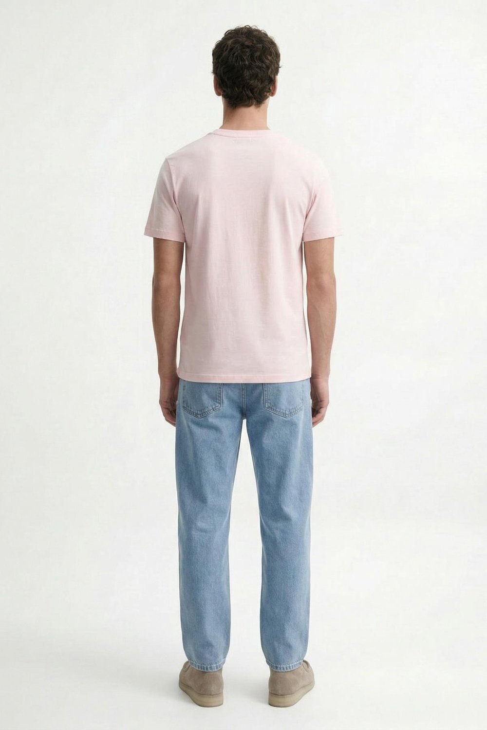 Antioch Pembe Pamuklu Erkek T-Shirt