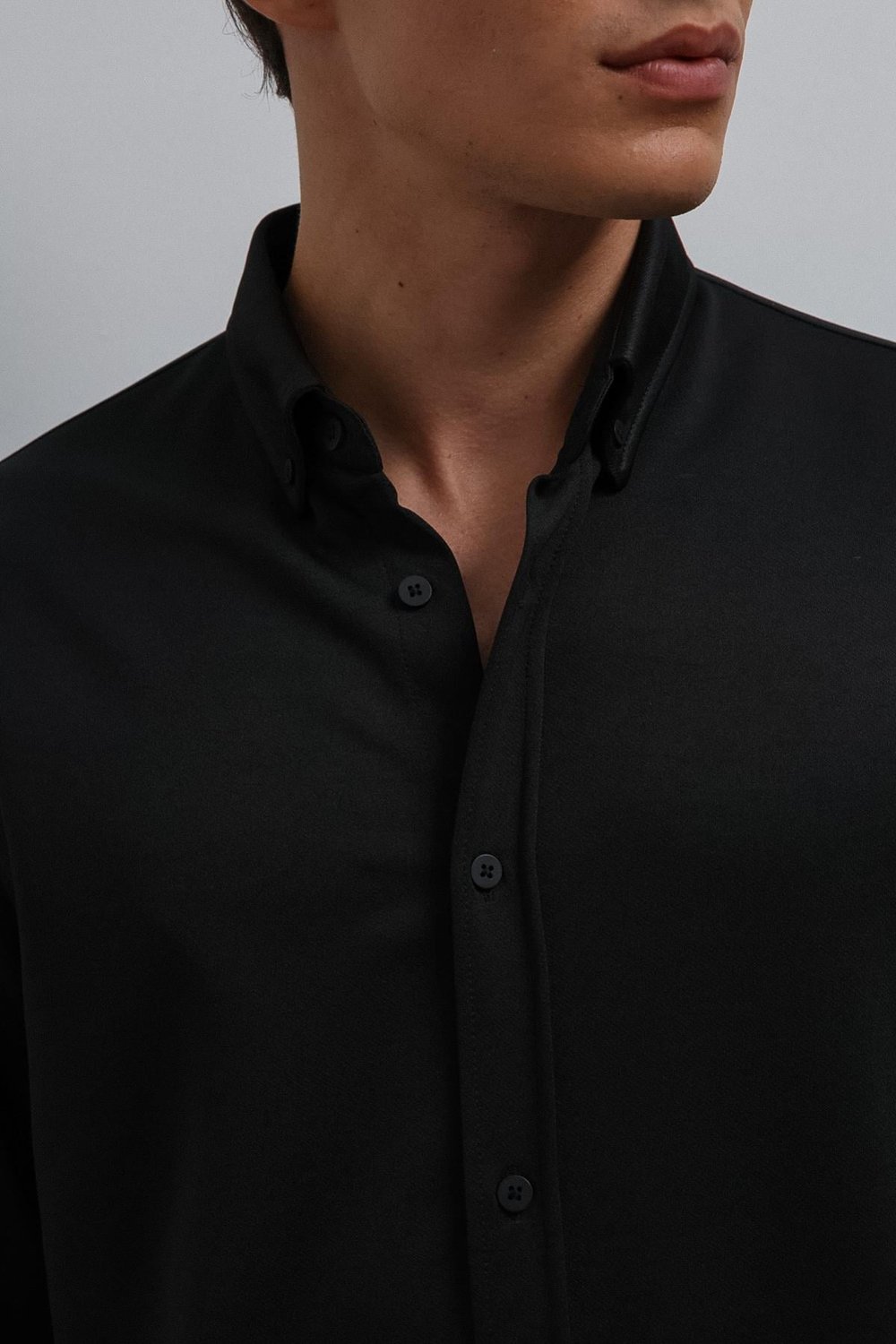 Button-Down Collar Relaxed Fit Mens Shirt