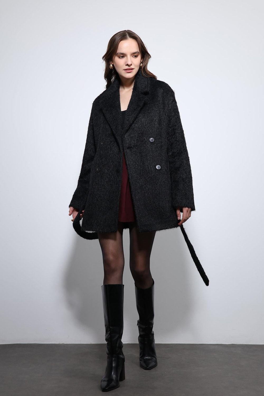 Short Faux Fur Coat