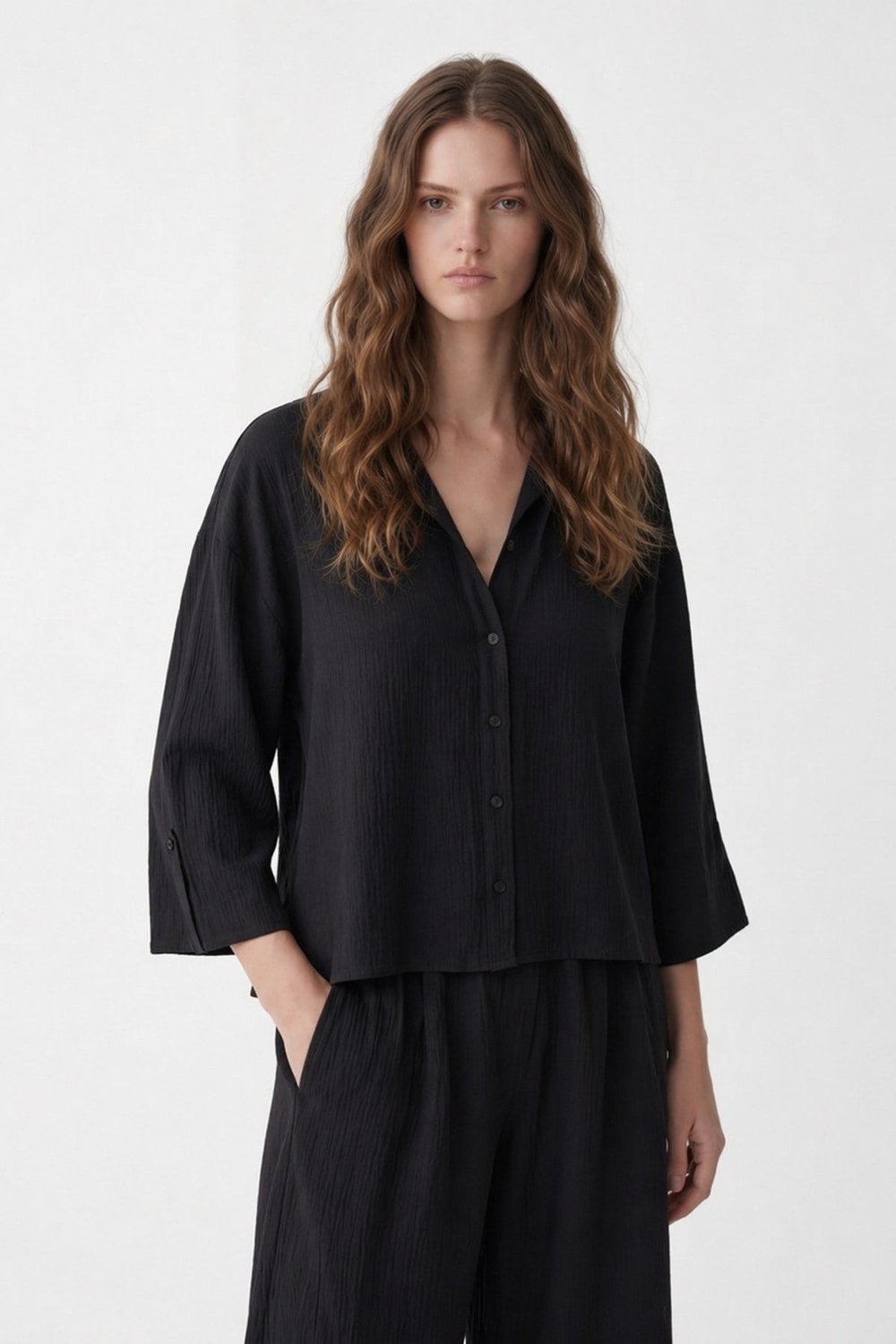 Womens Lyocell Blend Shirt