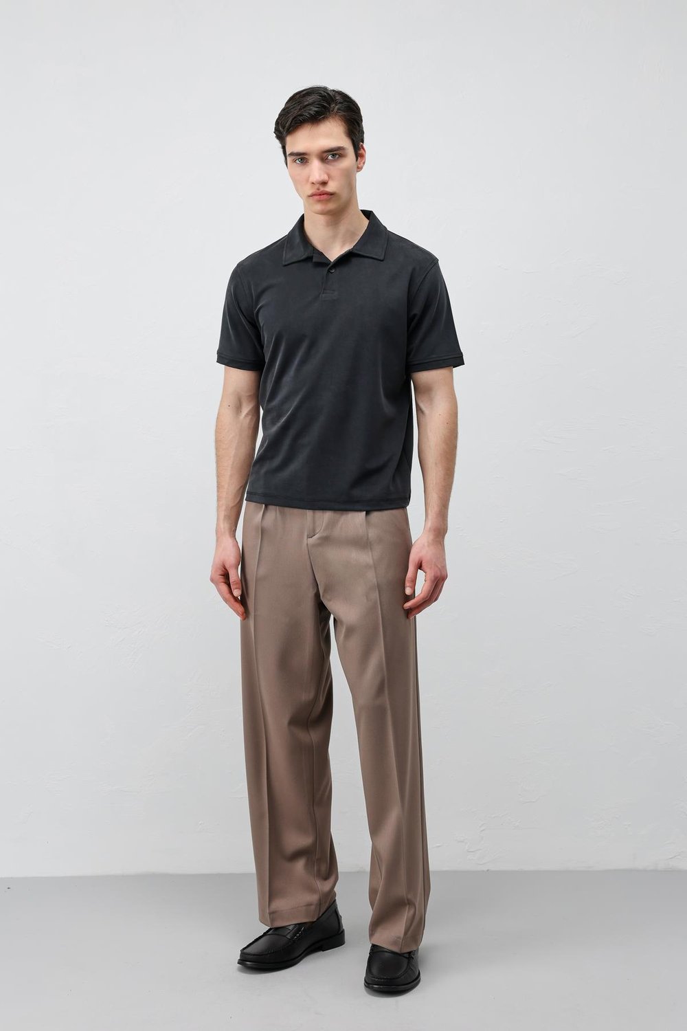 Mens Lyocell-Blend Polo Shirt
