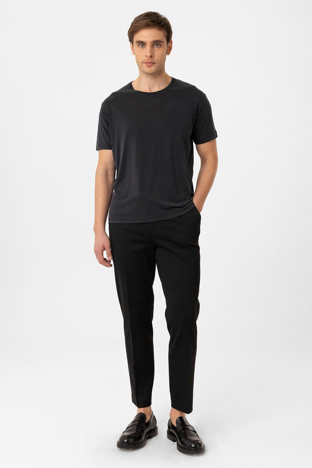 Regular Fit Modal Technical Fabric Mens T-Shirt