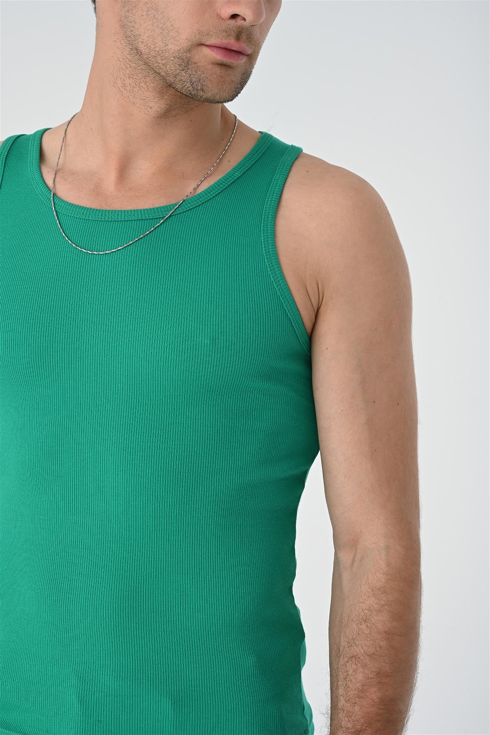 Antioch Ördek Yeşili Slim Fit Erkek Atlet