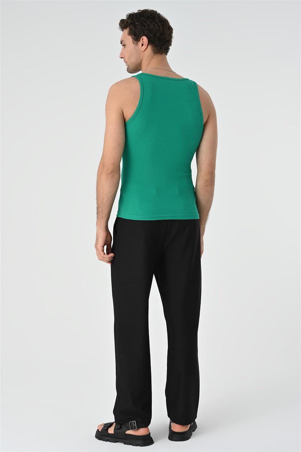 Antioch Ördek Yeşili Slim Fit Erkek Atlet