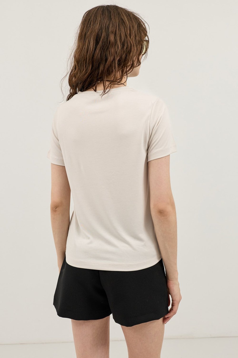 Antioch Taş Modal Karışımlı T-Shirt