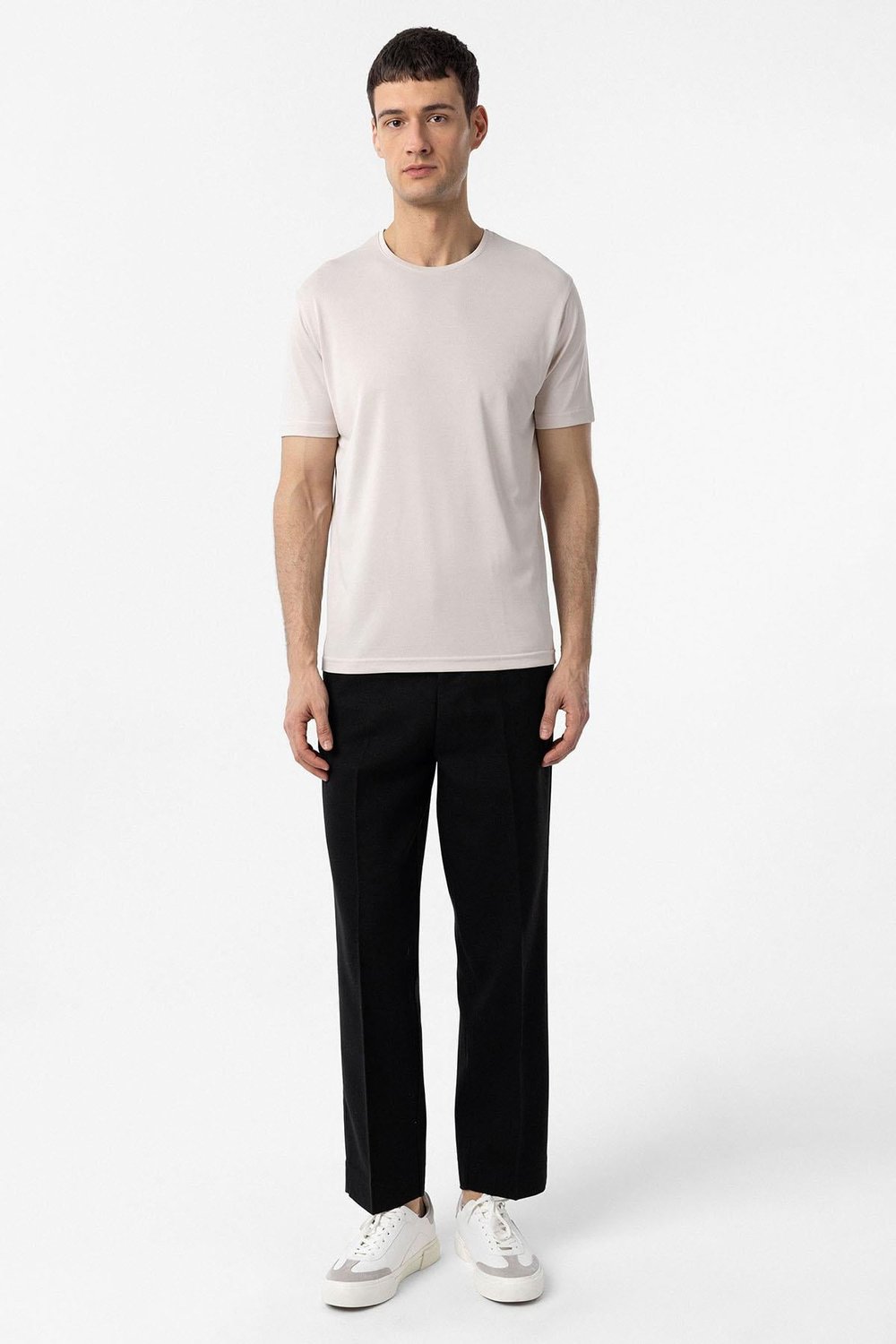 Antioch Taş Regular Fit Modal Teknik Kumaş Erkek T-Shirt