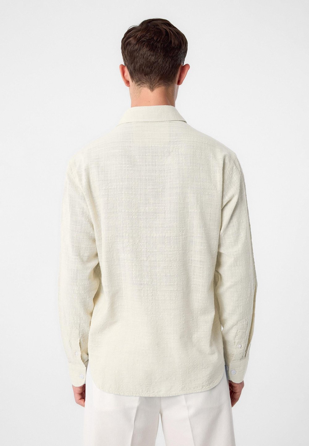 Relaxed Fit Textured Mens Shirt