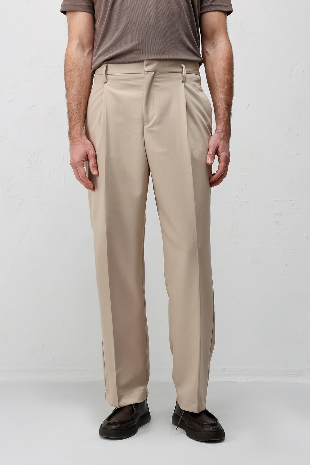 Antioch Taş Relaxed Fit Pileli Erkek Pantolon