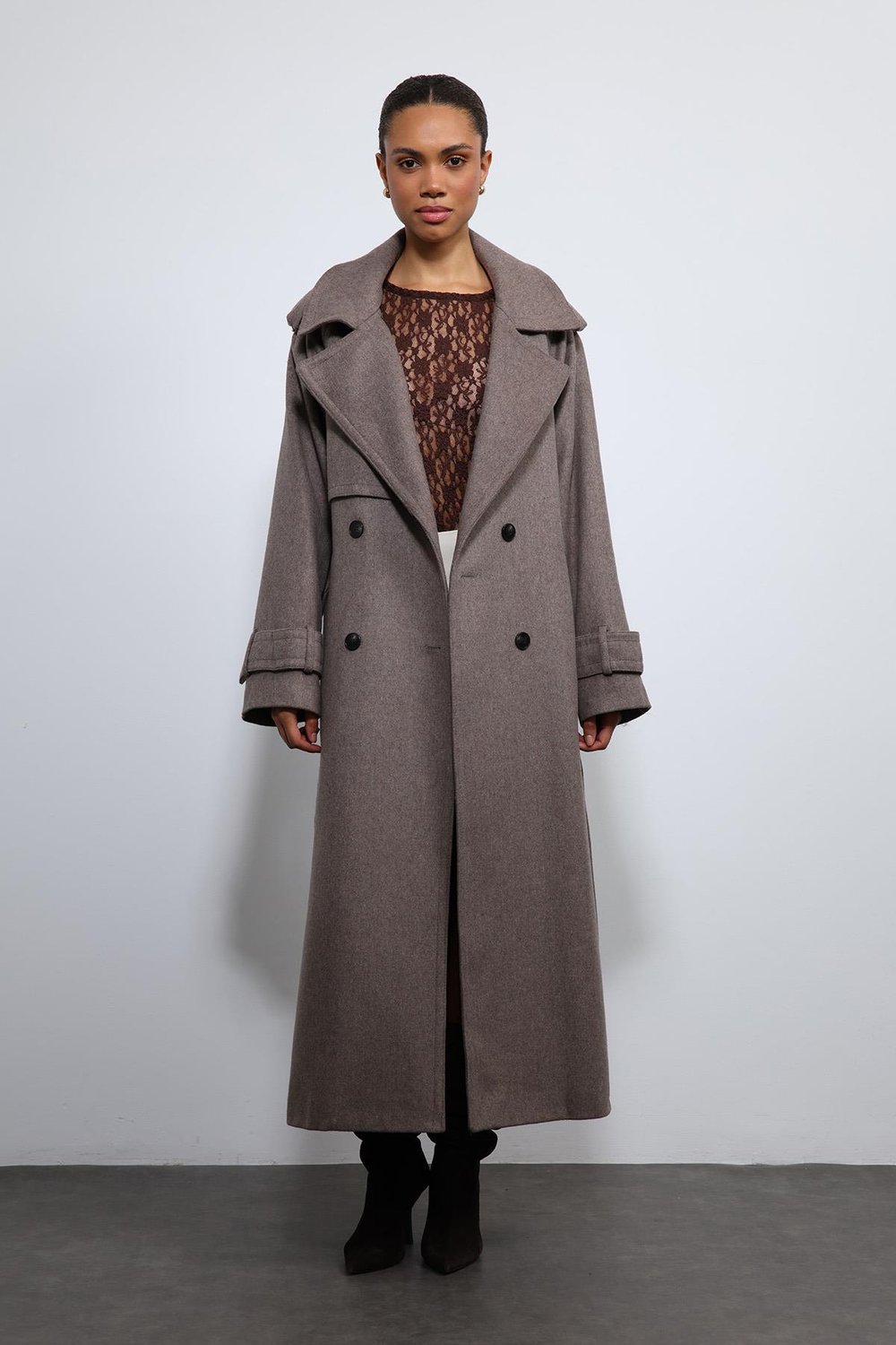 Oversized Belted Coat