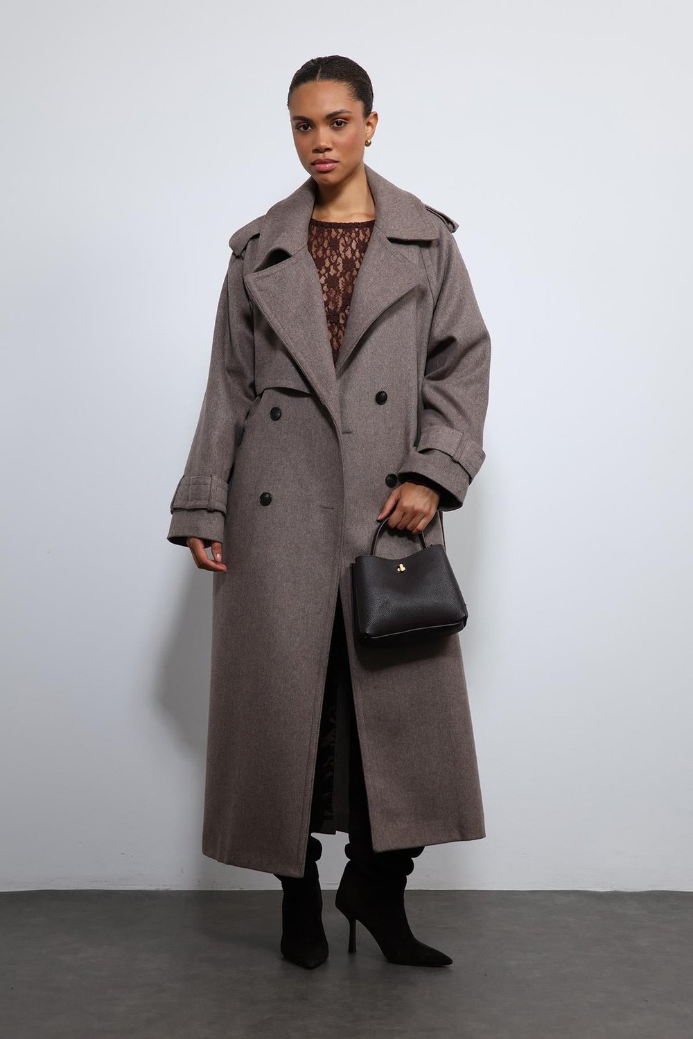 Oversized Belted Coat
