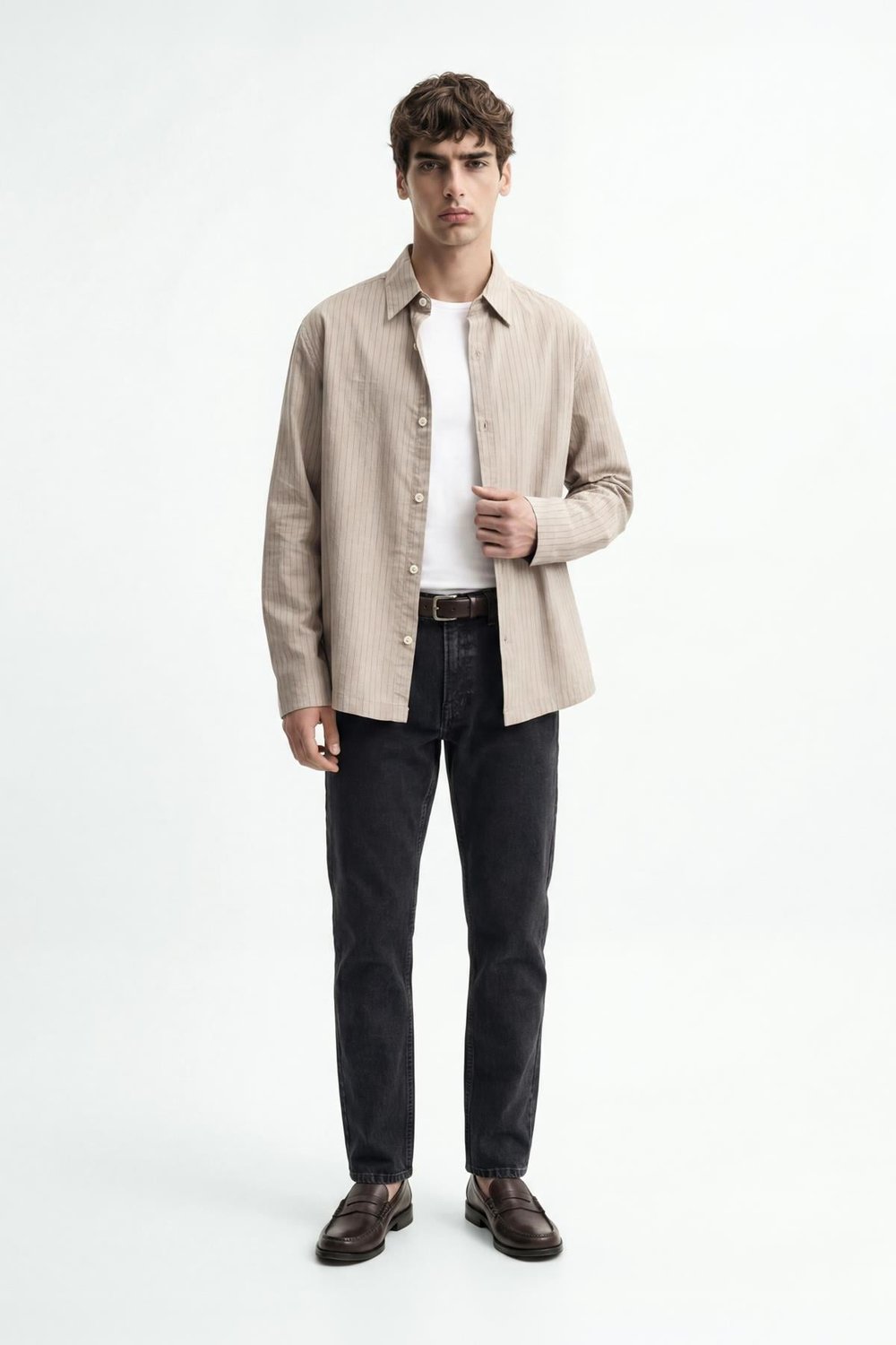 Antioch Vizon Relaxed Fit Çizgili Erkek Gömlek