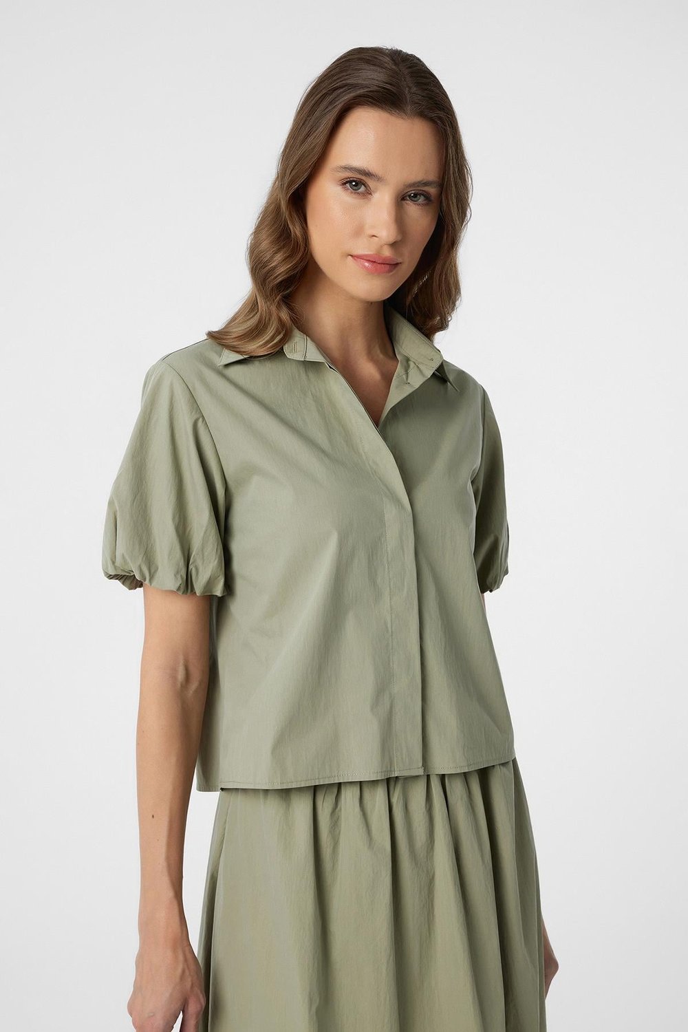 Balloon Sleeve Womens Shirt