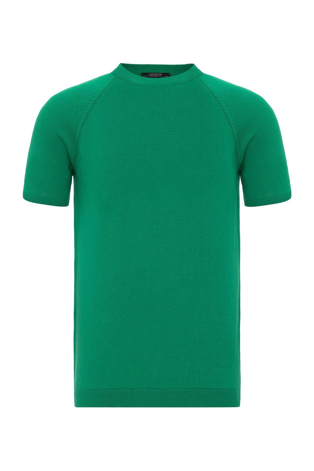 Antioch Yeşil Bisiklet Yaka Triko T-Shirt
