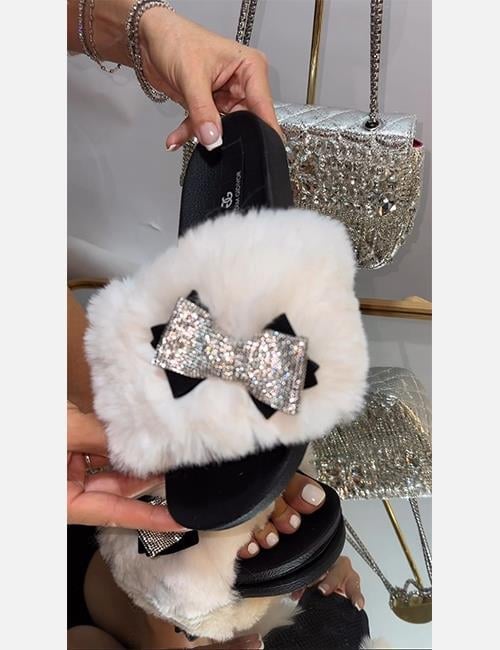 Amigo Pofidik Terlik Beyaz - KADIN AYAKKABI