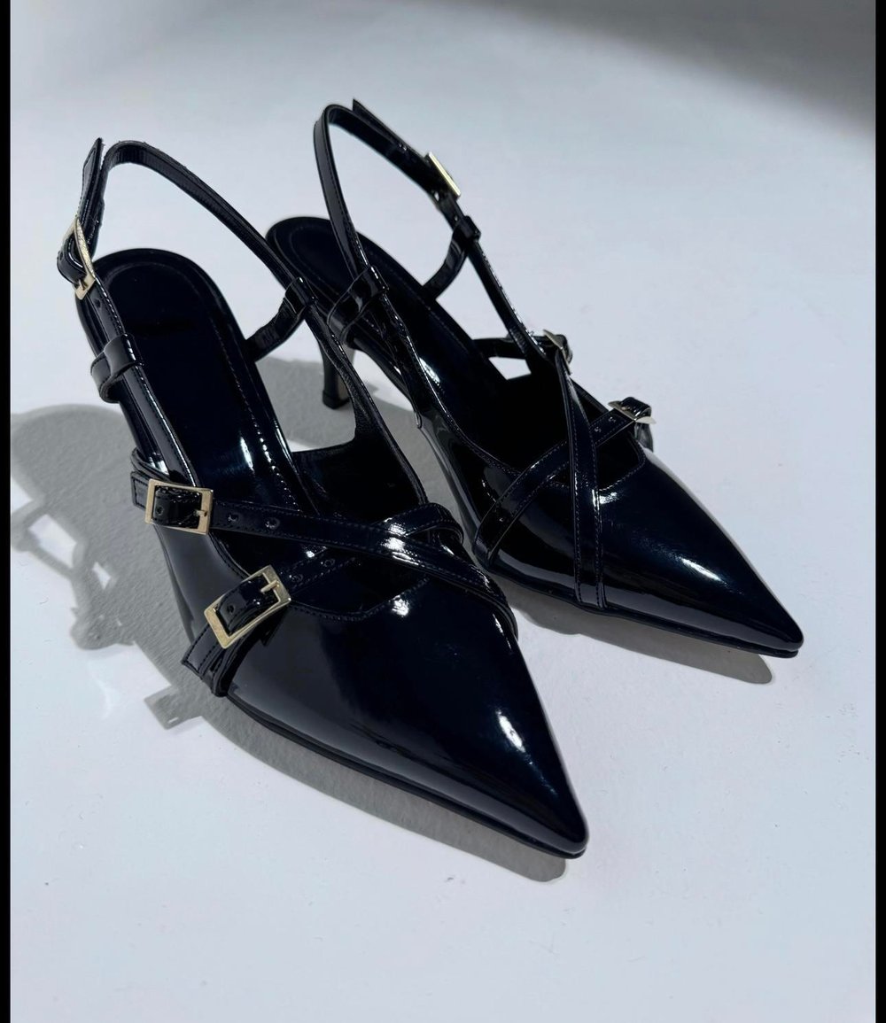 Anisa Topuklu Stiletto Siyah - KADIN AYAKKABI