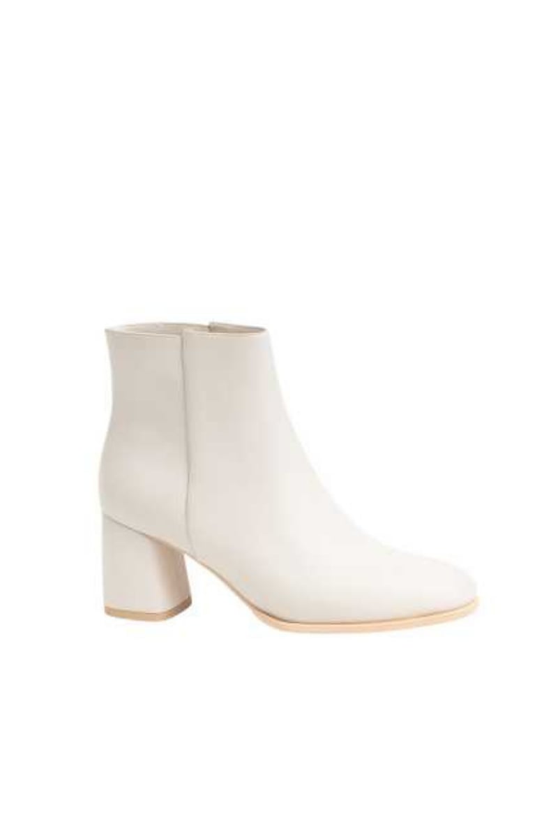 Cass Bot Ekru - Topuklu Bot