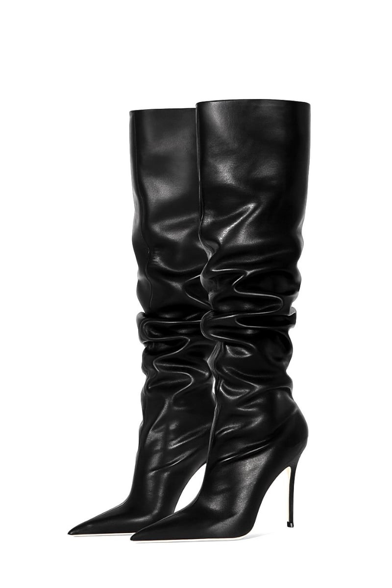 Class İnce Topuklu Çizme Siyah - Topuklu Çizme